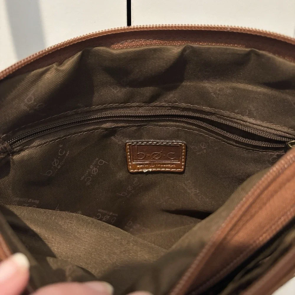 BOC Born Concept‎ Faux Leather Crossbody Bag Purse Tan Brown
